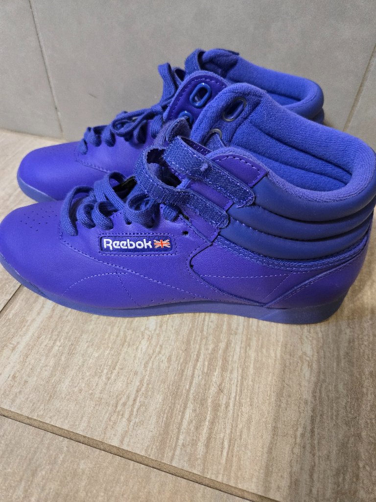 Purple Reebok Freestyle Hitops